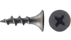 Саморезы черные 3,5х16 мм (50 шт) шурупы по дереву.