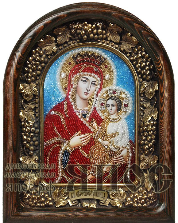 Икона Пресвятая Богородица Скоропослушница бисер