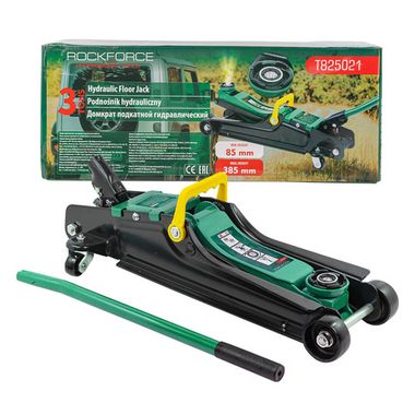 Домкрат подкатной гидравлический 3т (h min 85мм, h max 385мм) RockForce##Rock FORCE RF-T825021
