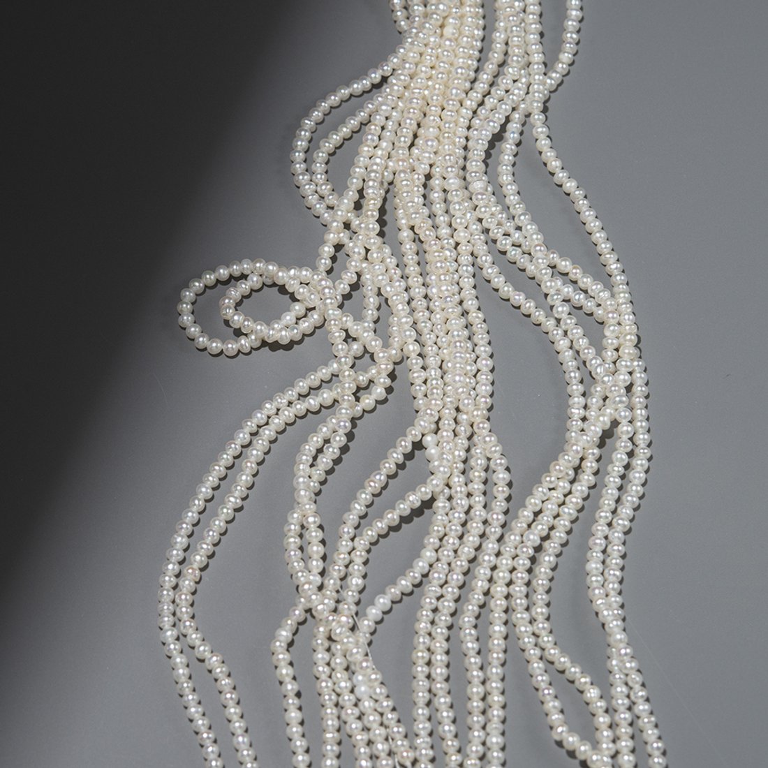 Жемчуг культивированный овальный A+ Grade, белый, 3,5мм