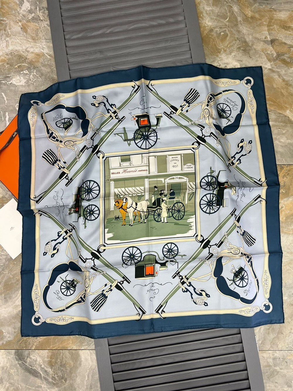 Платок Hermes 90х90 см, арт. 483151577