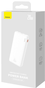 Внешний аккумулятор Baseus Airpow C+U 20W PPQD090002 10000 мАч белый