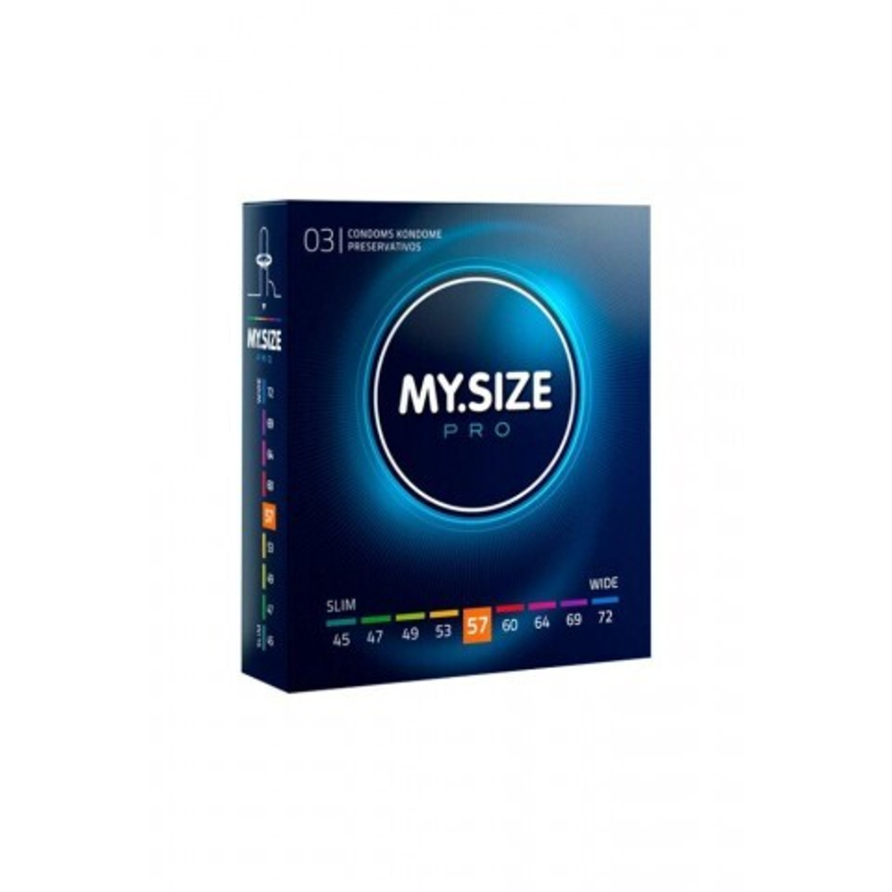 Презервативы MY.SIZE PRO 57, 3 шт. (17,8 × 5,7 см)