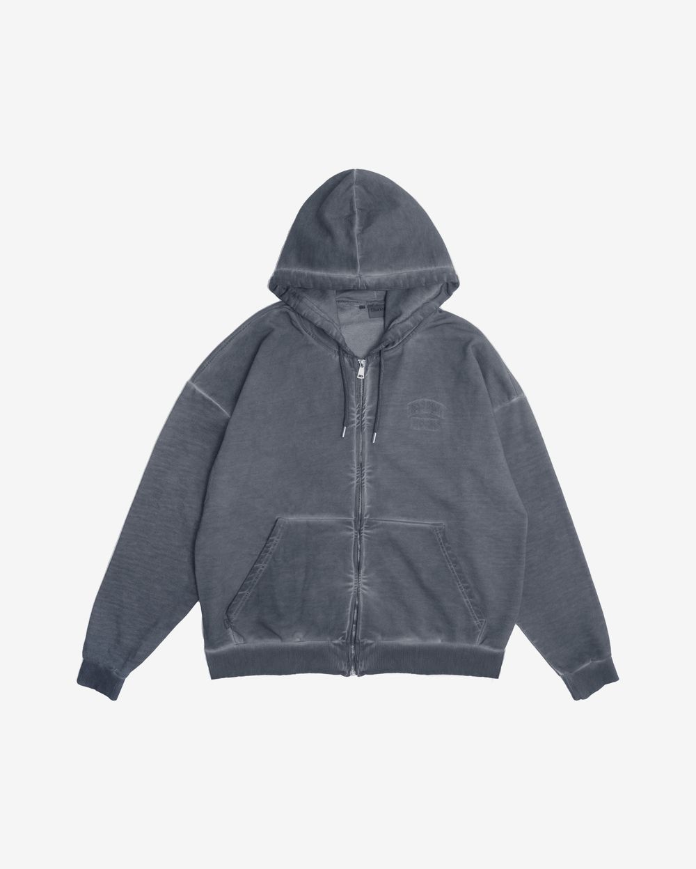Худи Dissident Zip DDesigns in Garment Dyed Concrete