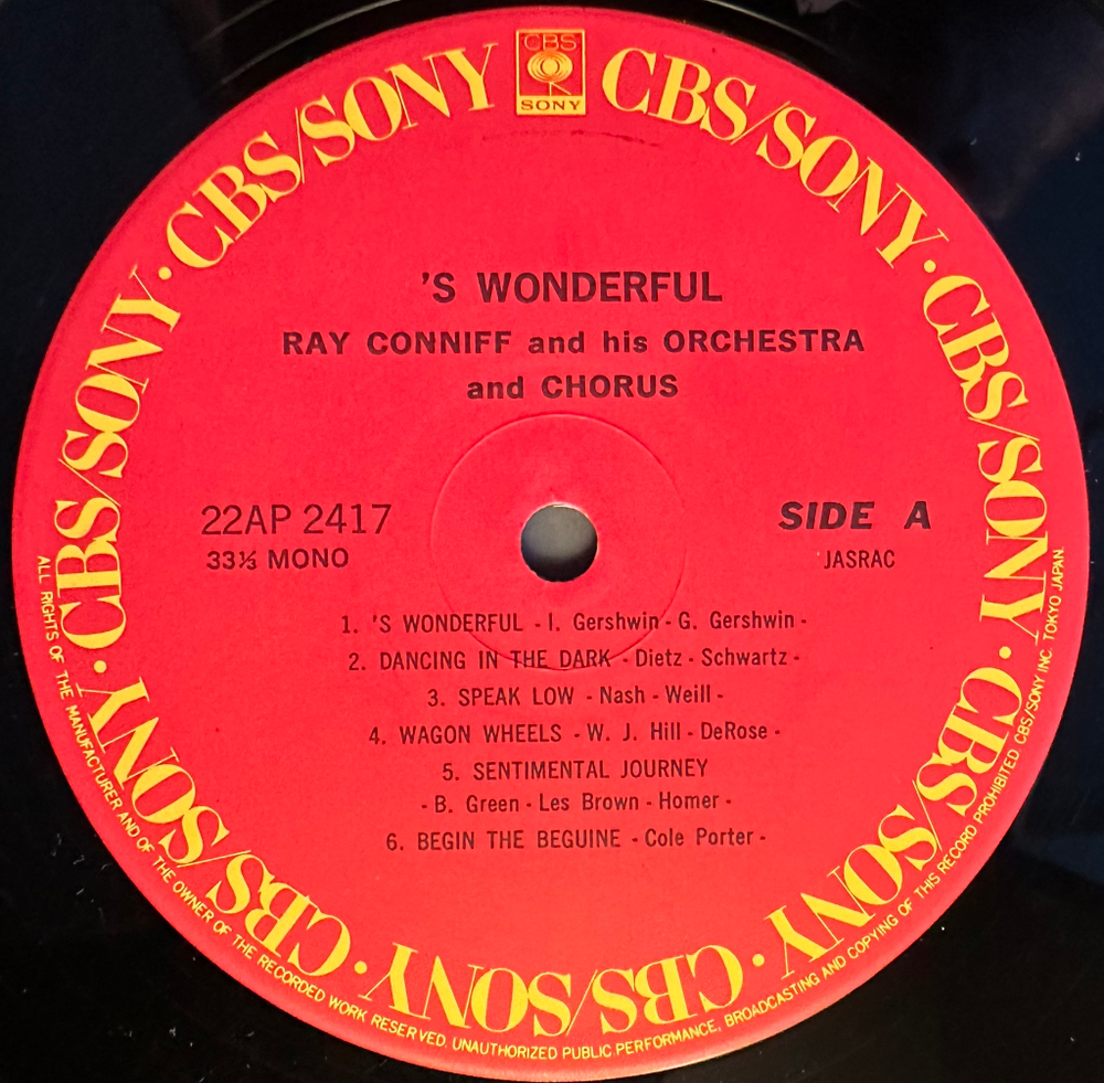 Ray Conniff - 'S Wonderful! (Япония 1982г.)