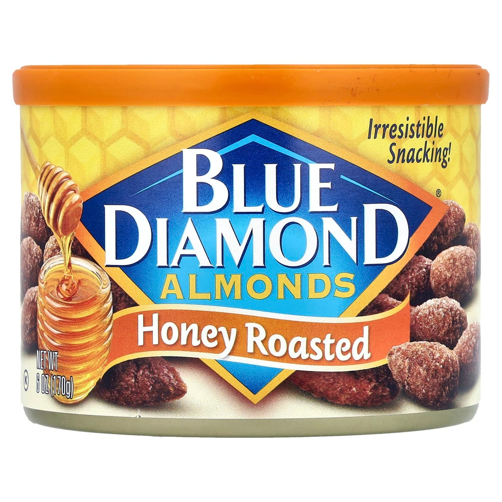 Blue Diamond, Миндаль, обжаренный с медом, 170 г (6 унций)