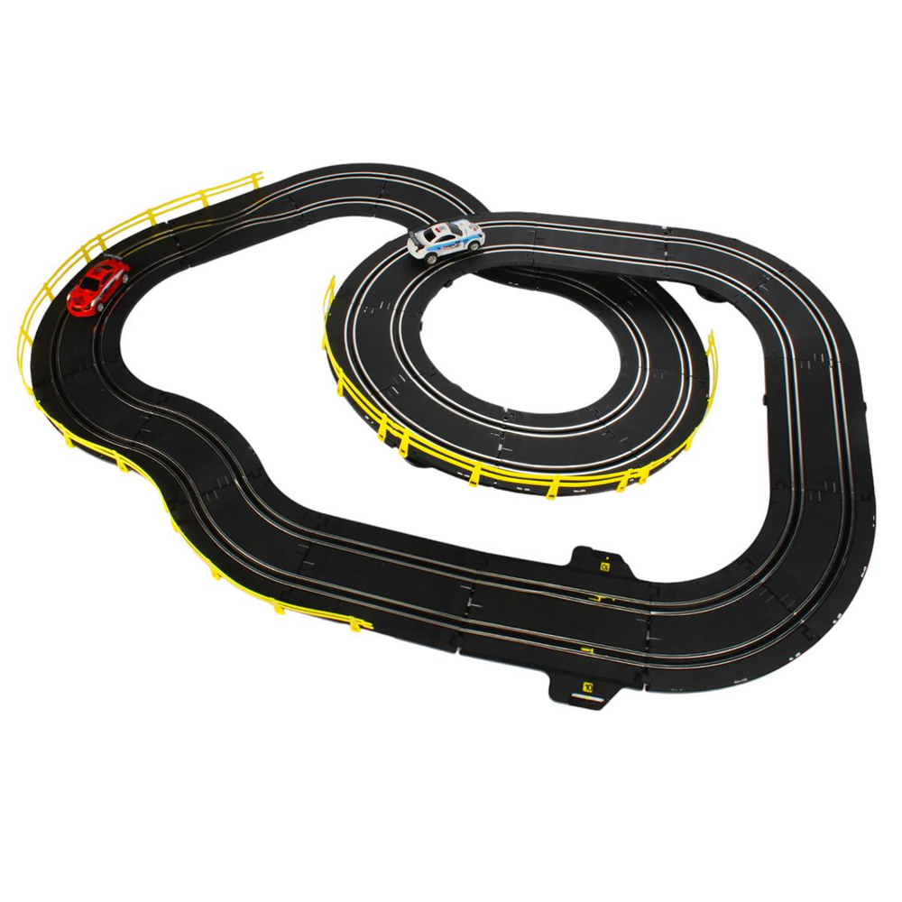 Автотрек на бат. +2машины, коробка 6612-B