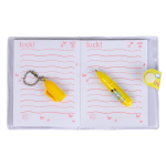 Блокнот детский Basir на кнопке, с ручкой, формат А7, серия "Астронавты", переплет ПВХ, 10.5*8 см, 48 листов, ассорти