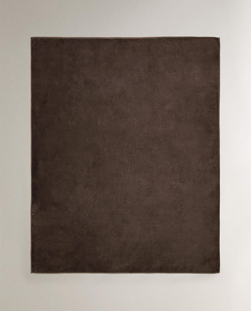 Zara Home - Флисовый плед, коричневый, 220x240 см