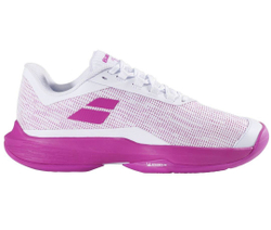 Женские теннисные кроссовки Babolat Jet Tere 2 - white/fandango pink