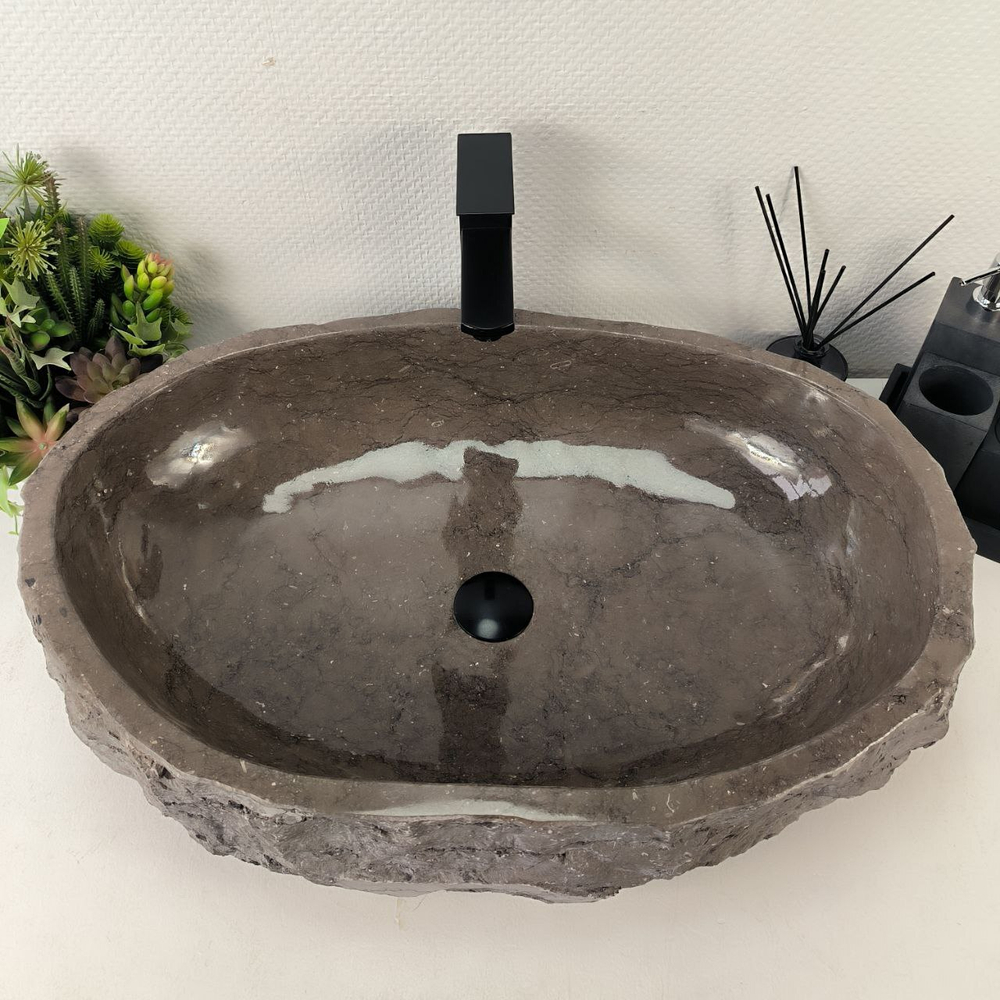 Раковина из мрамора Erozy Grey EM-65017 69*47*15 0892