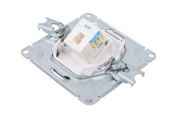 Розетка RJ11 Systeme Electric ATLASDESIGN алюминий 38187