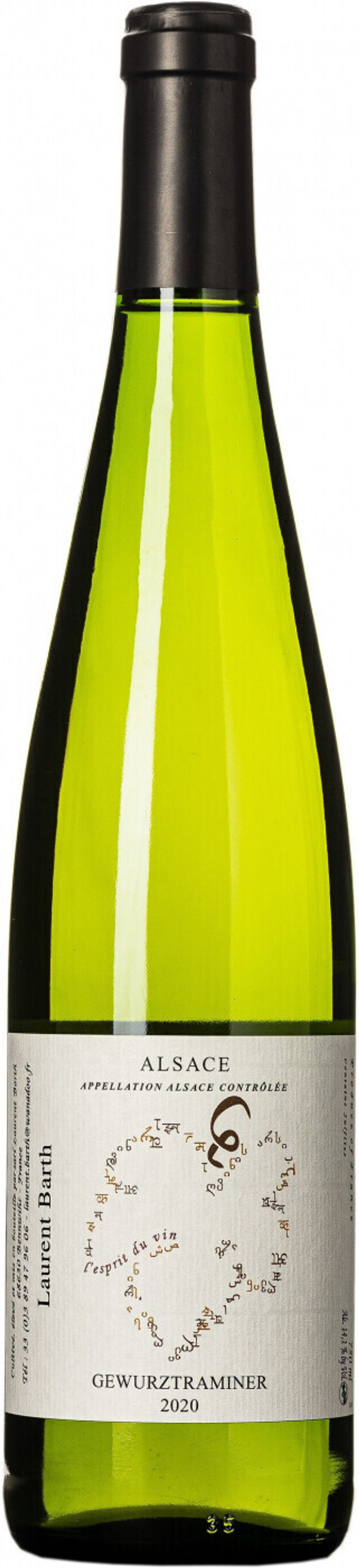 Вино Laurent Barth Gewurztraminer Alsace AOC, 0,75 л.