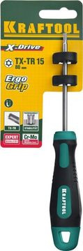 KRAFTOOL Х-Drive, TX HOLE15 x 80, отвертка (250077-15-080)