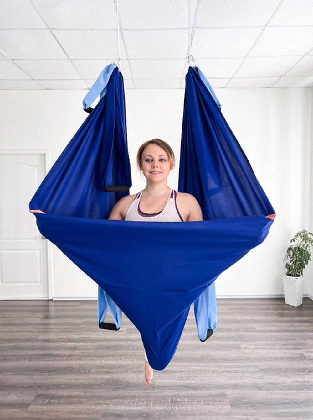 Гамак для йоги с ручками Classic pluse 4 м