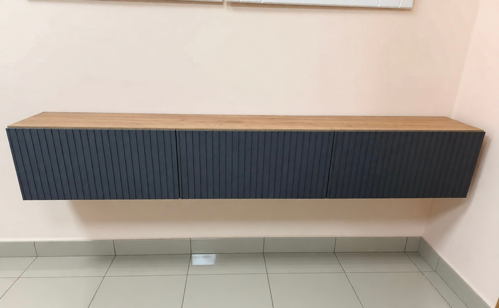 Тумба подвесная под ТВ «Байкал» Графит