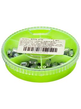 Грузила ОВАЛ 6 секций с трубочкой 1,0-3,5г 070 набор