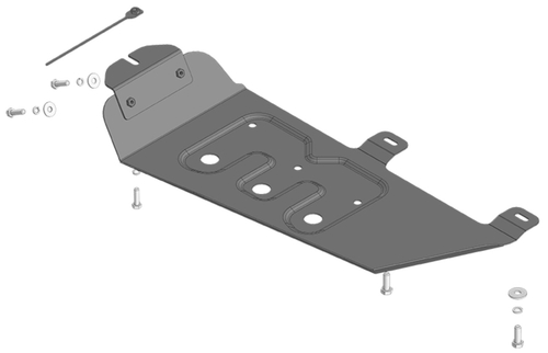 Усиленная защита раздаточной коробки (2 мм, сталь) для Tank 300 2021-, Tank 500 2021- Motodor.73107