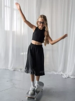 Шорты бермуды для девочки в школу