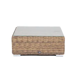 "Лунго" журнальный столик плетеный (гиацинт), цвет соломенный