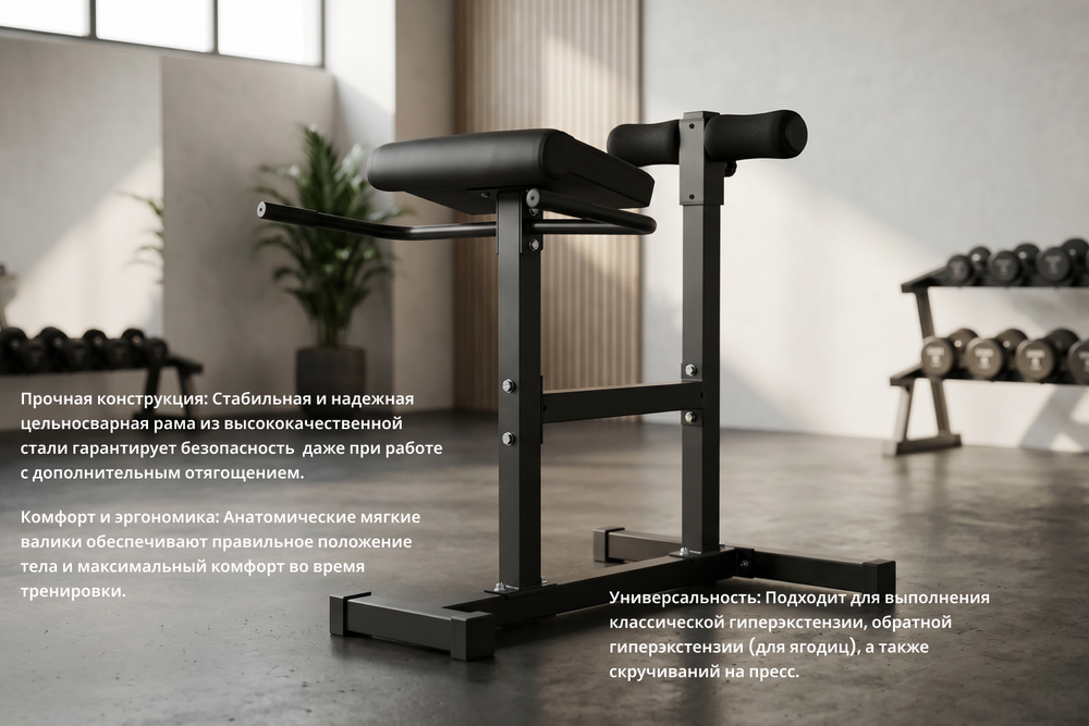 Гиперэкстензия горизонтальная/ Римский стул VictoryFit VF-A5003