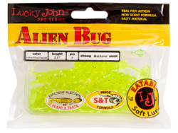 Виброхвосты съедобные искусственные LJ Pro Series ALIEN BUG 2,5in (06,35)/071 7шт.