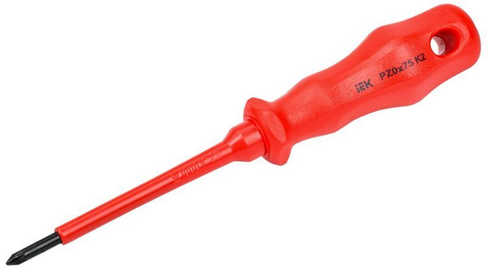 Отвертка диэлектрическая крестовая PZ0х75 K2 K2 1000В ARMA2L 3 IEK A2L3-SC30-K2-PZ-00-075
