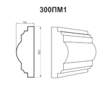 Молдинг 300ПМ1 300х102