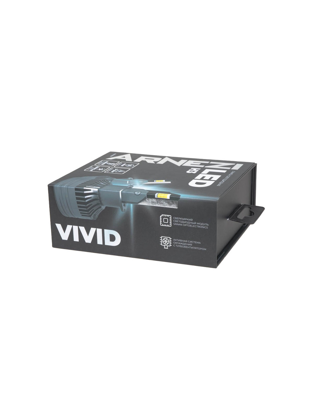 Лампа светодиодная 12/24V H3 45W 3500lm 6000K ARNEZI Vivid LED 2 шт. DUOBOX IP68 A2000051