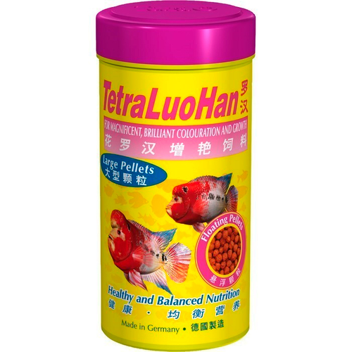 Корм для рыб TetraLuo Han, корм плавающие шарики д/цихлид - попугаев 250 мл.