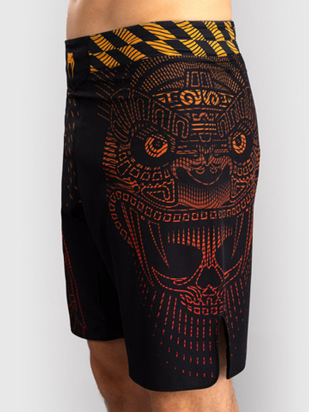 Шорты ММА Venum Quetzal Fury Black/Fury Red/Tangerine