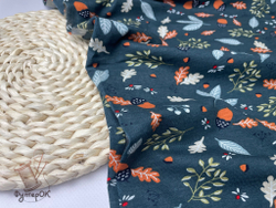 Кулирка ХБ желуди на зеленом