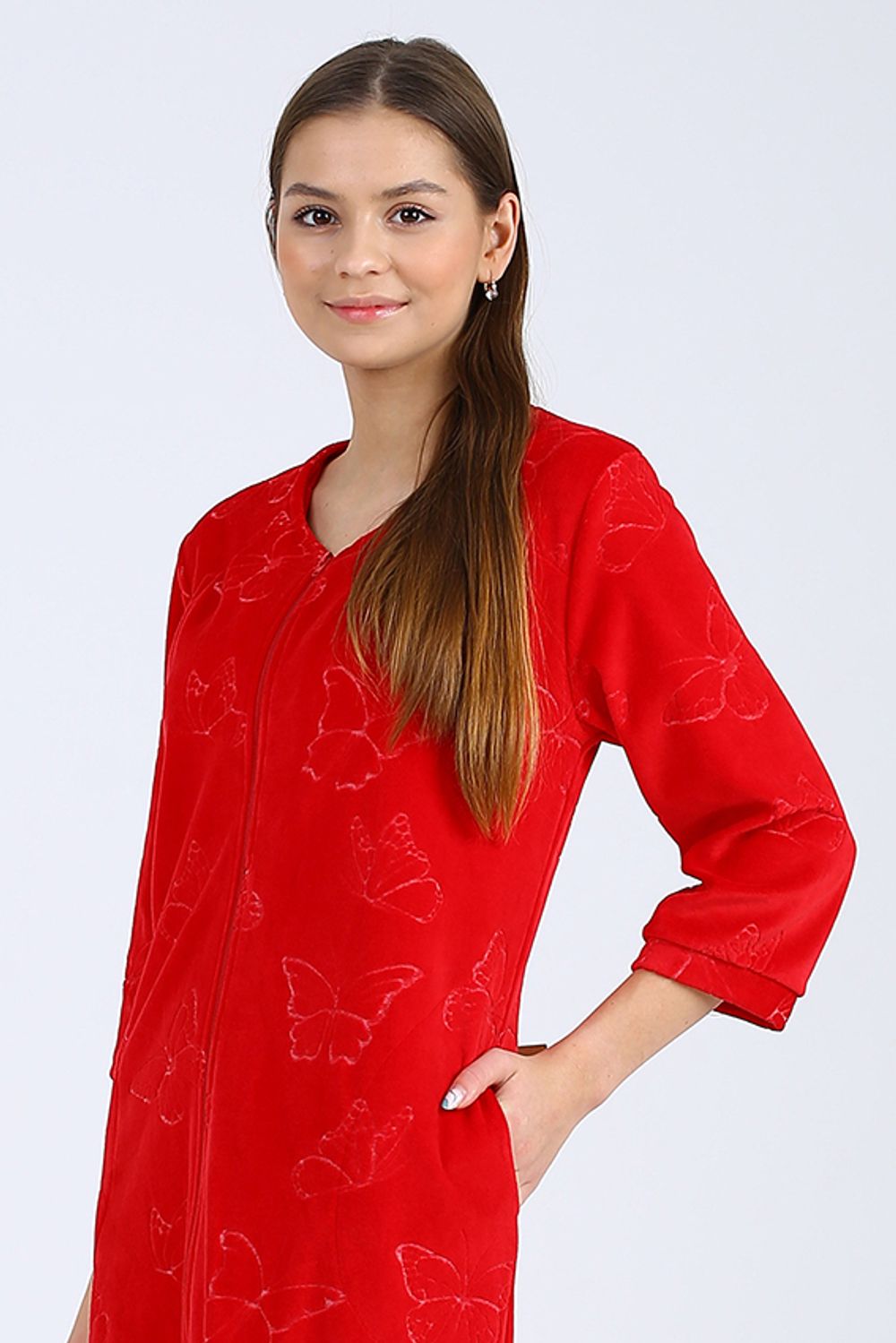 С-295-1/ Халат женский из велюра Уценка