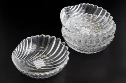 Четыре хрустальных блюда в форме раковины Villeroy&Boch из серии Lillian