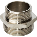 Ниппель STOUT переходной никелированный 1 1/2"x1 1/4" НР/НР
