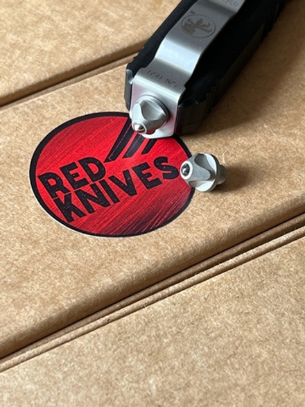 Стеклобой КЕРАМИКА для ножа Microtech Ultratech / UTX-85 серии А+++ - светлый