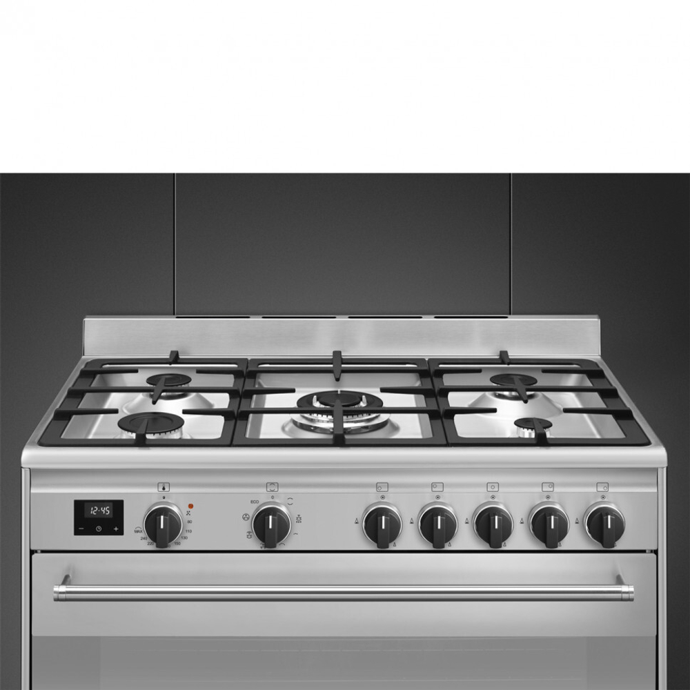 SMEG BG91X2 Отдельностоящий варочный центр, 90х60 см, цвет нержавеющая сталь