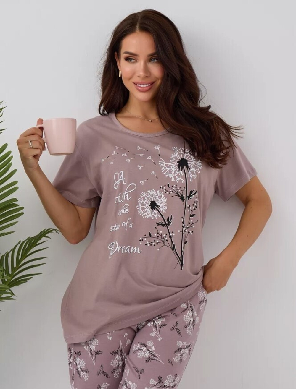 [m]Пижама х/б бриджи+футболка УБФ00017