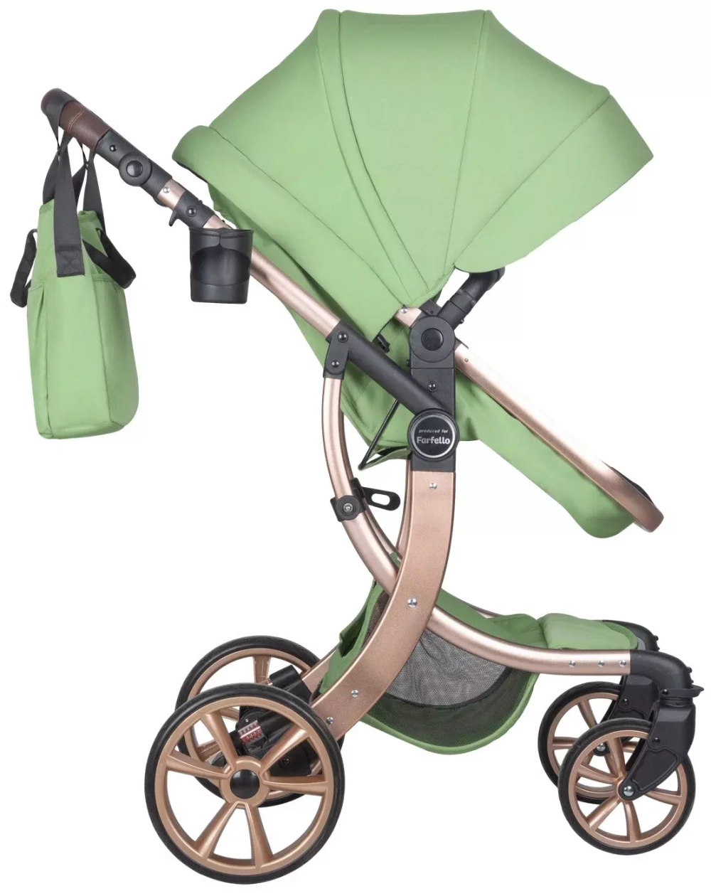 Коляска трансформер Aimile Original New Gold (Базилик NDG-4)