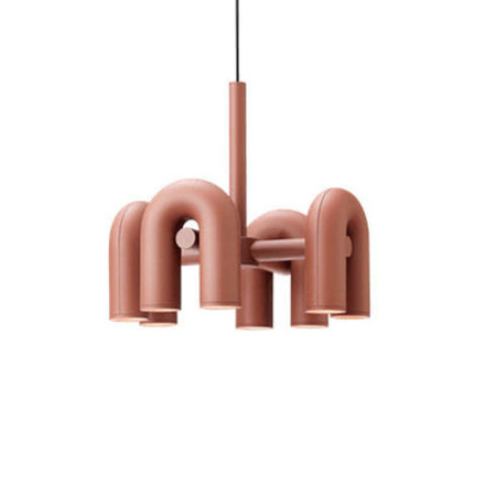 Подвесной дизайнерский светильник Cirkus by AGO Lighting (4 плафона/розовый)