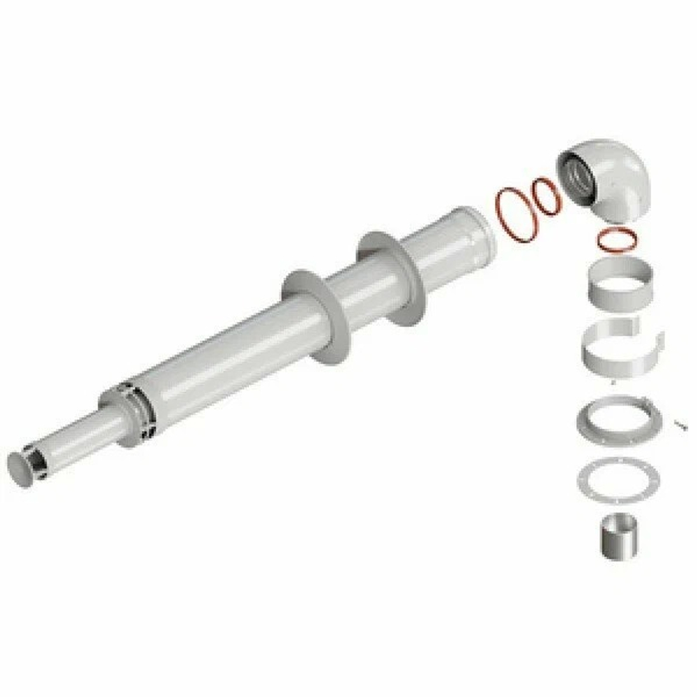 Комплект коаксиального дымохода 60/100 САРМАТ АНТИЛЕД Универс. (кроме immergas,navien Deluxe 75/100)