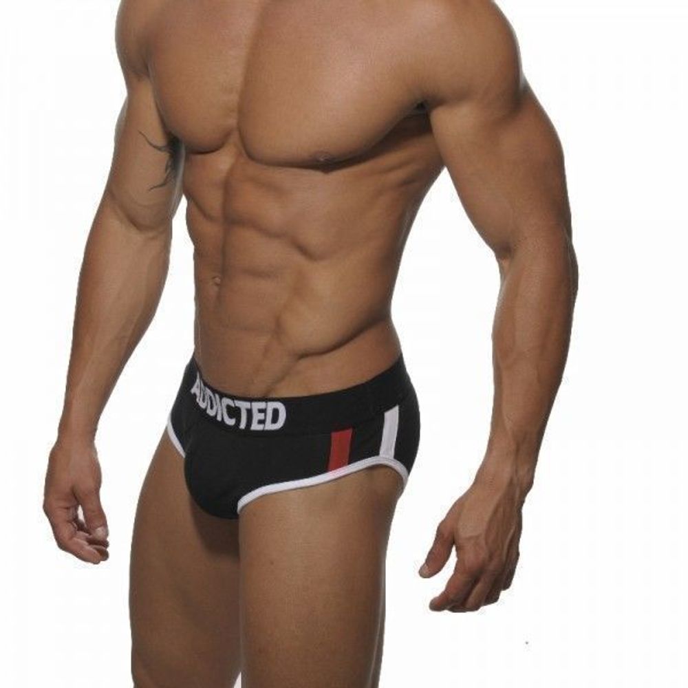 Мужские трусы брифы черные с пуш-Ап Addicted Push-Up Black Brief