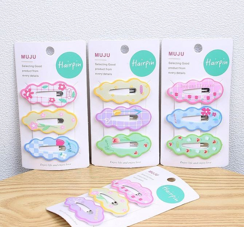 Набор заколок для волос "Wave"