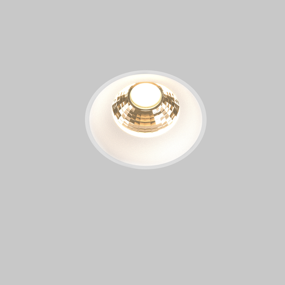 Встраиваемый светодиодный светильник Maytoni Round DL058-12W2.7K-TRS-W