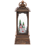 Сувенир с подсветкой «Волшебная зима» 10,5*10,5*28,5 см, мелодия, подсветка, эффект снегопада (работает от 3*АА, USB)