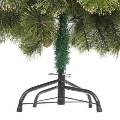 Ёлка «Зимушка» 120 см, леска, шишки, золотое напыление (110 веток) (SZ802GA-120)