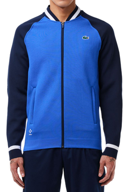 Мужская теннисная кофта Lacoste Tennis x Daniil Medvedev Sportsuit Ultra-Dry Jacket - blue/navy blue