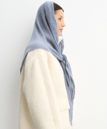 Женская косынка DBR 0568 серо-голубой