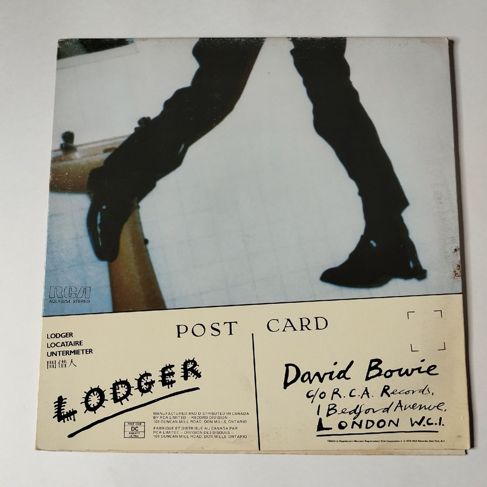 Винтажная виниловая пластинка LP David Bowie Lodger (Canada 1979)