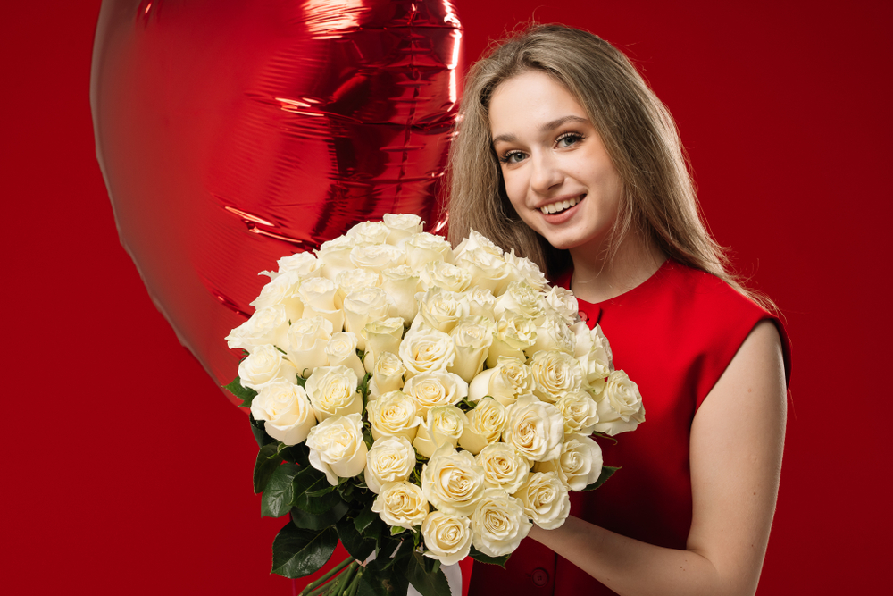 Букет «Снежное сердце»